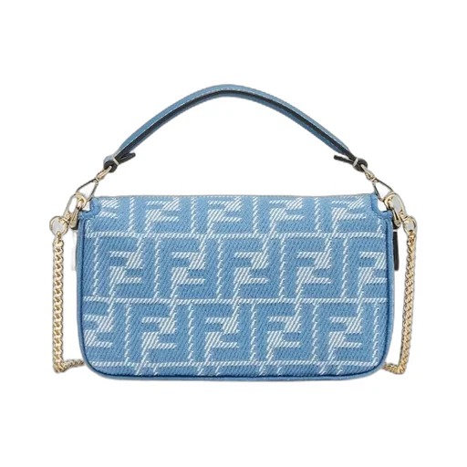 Ff Jacquard Chain-Linked Tote Bag