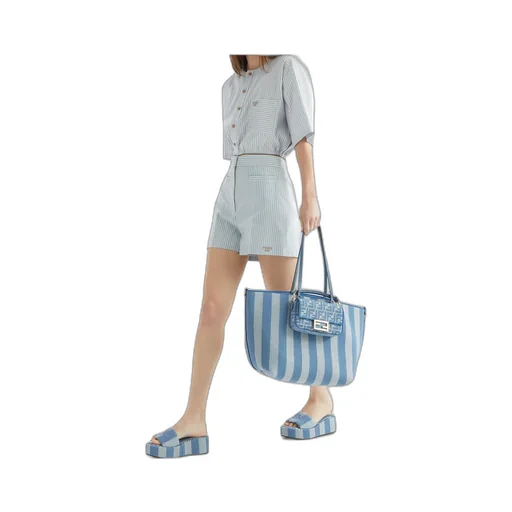Roll Striped Large Reversible Tote Bag