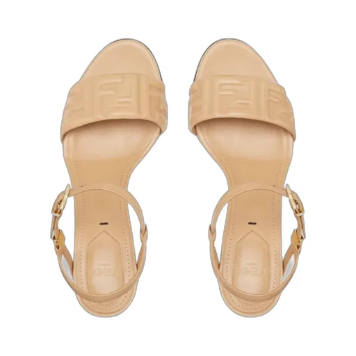 Delfina Ff Embossed Sandals