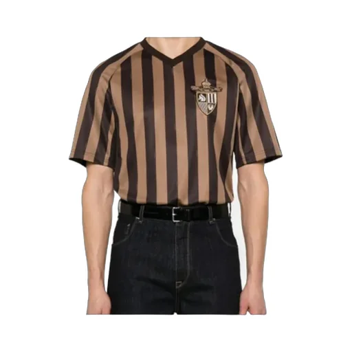 V-Neck Striped T-Shirt