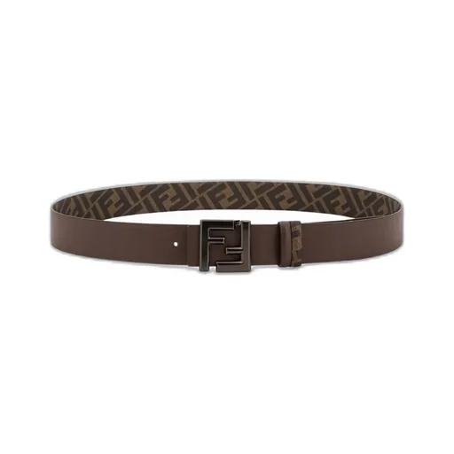 Monogram-Printed Ff Buckle Reversible Belt