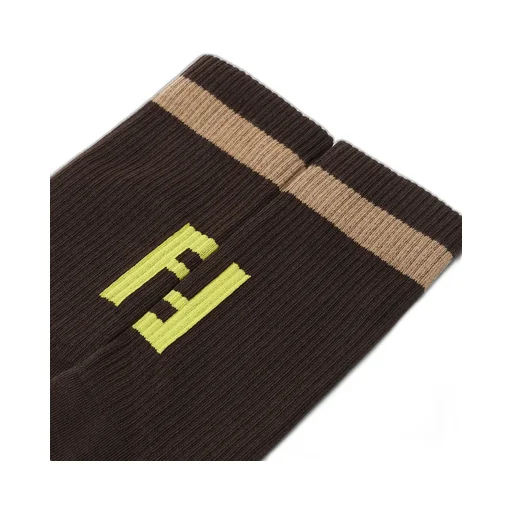 Ff Jacquard Ribbed Socks