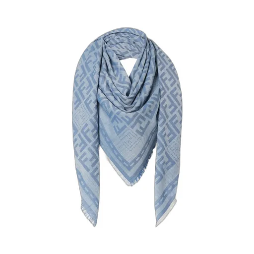 Ff Printed Frayed-Edge Scarf