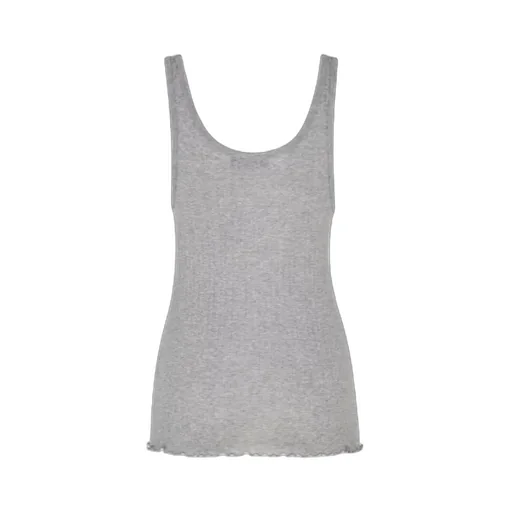 Logo Embroidered Sleeveless Top
