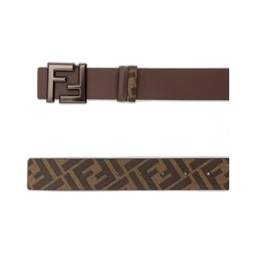 Monogram-Printed Ff Buckle Reversible Belt
