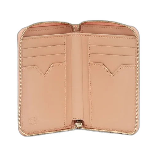 Ff Diamonds Zip Around Medium Wallet