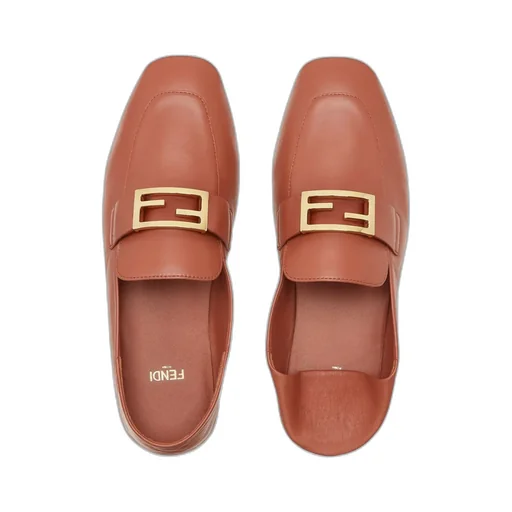Baguette Ff Plaque Loafers