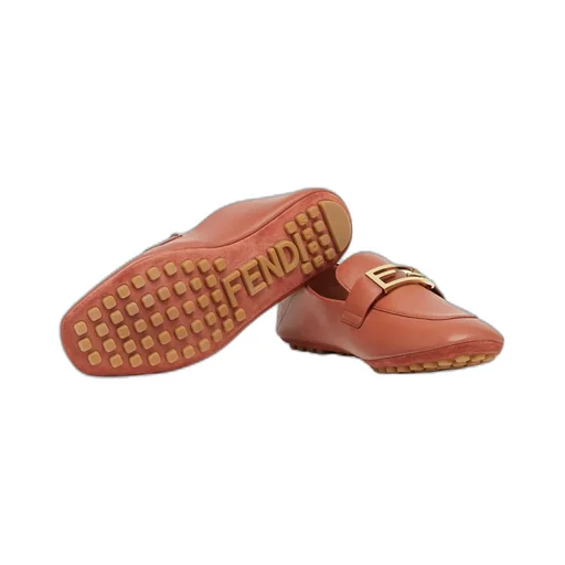 Baguette Ff Plaque Loafers