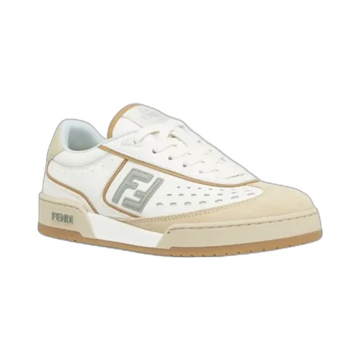 Fendi Match Lace-Up Sneakers