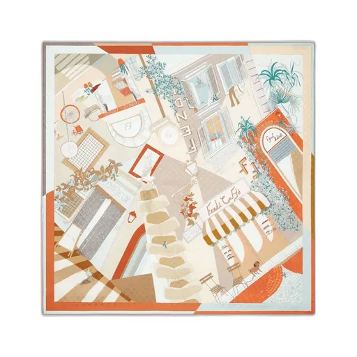 Graphic Printed Square Scarf