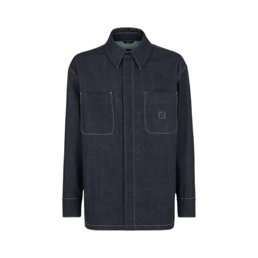 Logo Embroidered Denim Jacket