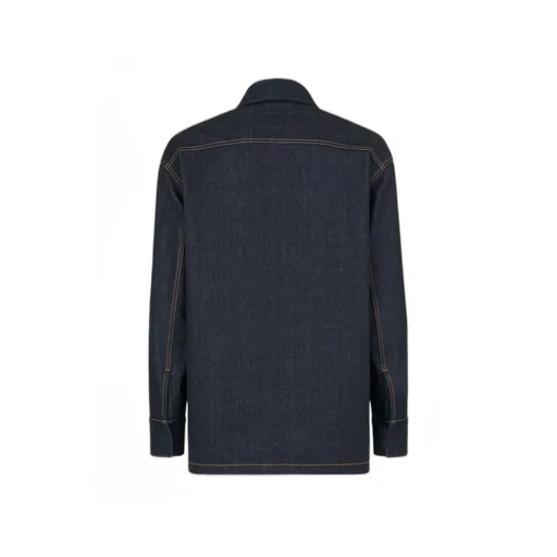 Logo Embroidered Denim Jacket