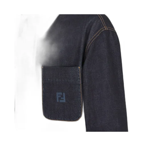 Logo Embroidered Denim Jacket