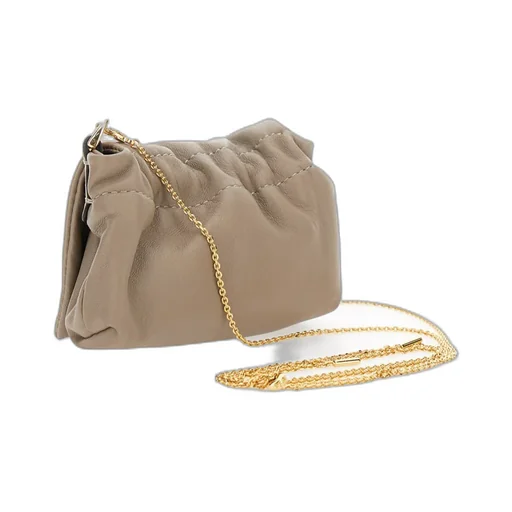 Ff Plaque Chain-Linked Shoulder Bag
