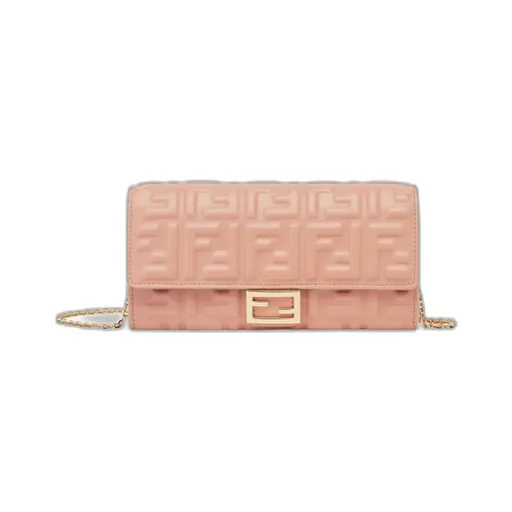 Ff Motif Baguette Continental Chain-Linked Wallet