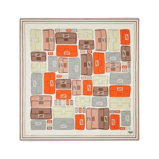 Baguette Graphic Printed Scarf