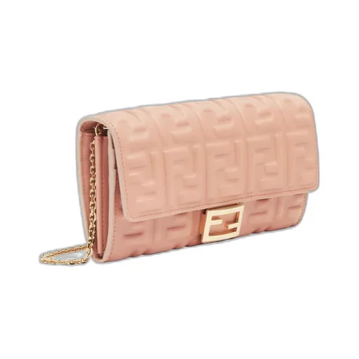 Ff Motif Baguette Continental Chain-Linked Wallet