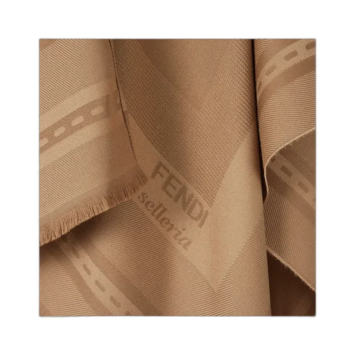 Frayed-Edge Wraparound Poncho
