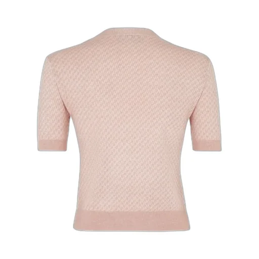 Short Sleeved Crewneck Knitted Jumper