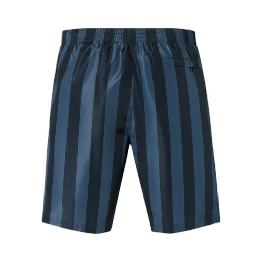 Striped Drawstring Swim Shorts