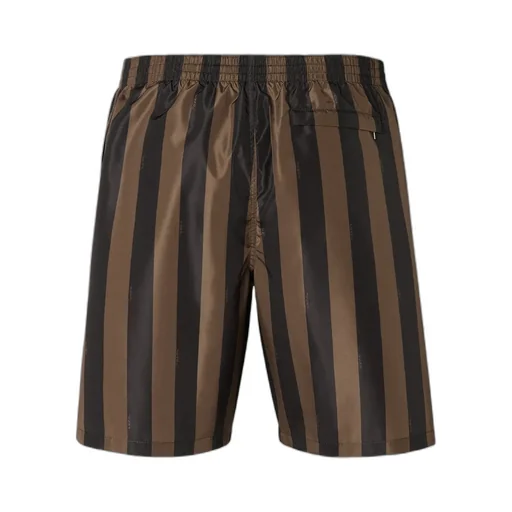 Striped Drawstring Swim Shorts