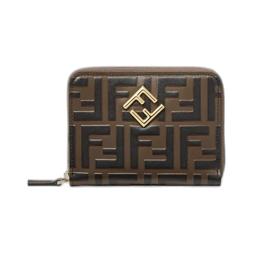 Ff Diamonds Zip Around Medium Wallet