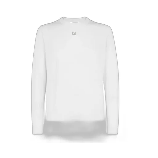 Logo Plaque Crewneck Knitted Jumper