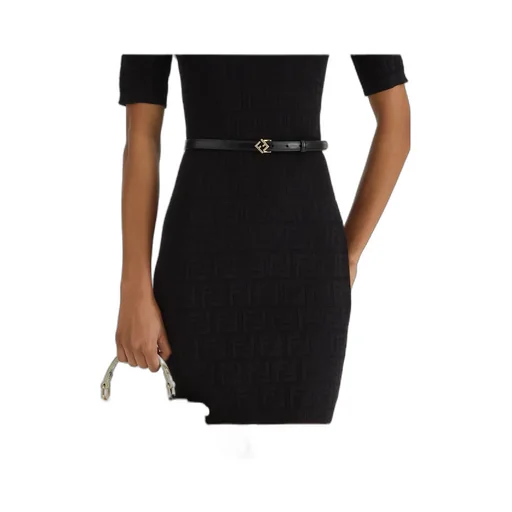 Logo Plaque Buckled Belt