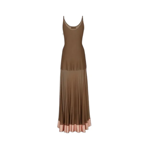 Fitted Waist Flared Sleeveless Dress