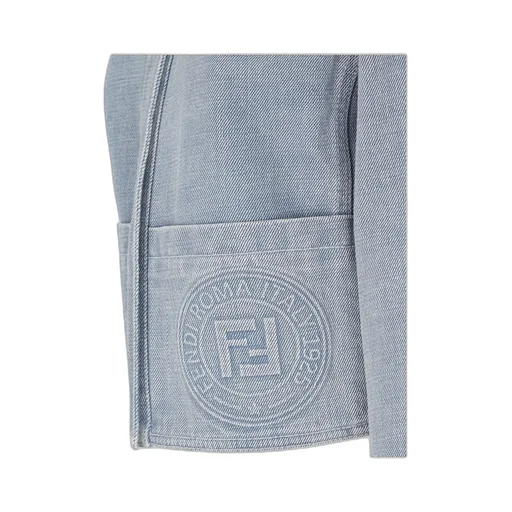Logo Detailed Denim Jacket
