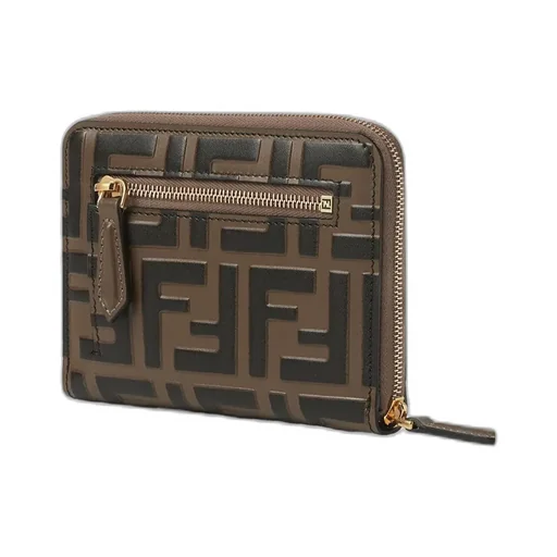 Ff Diamonds Zip Around Medium Wallet