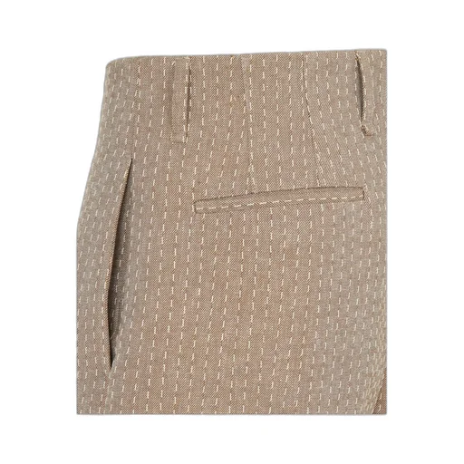 Topstitched Bermuda Shorts