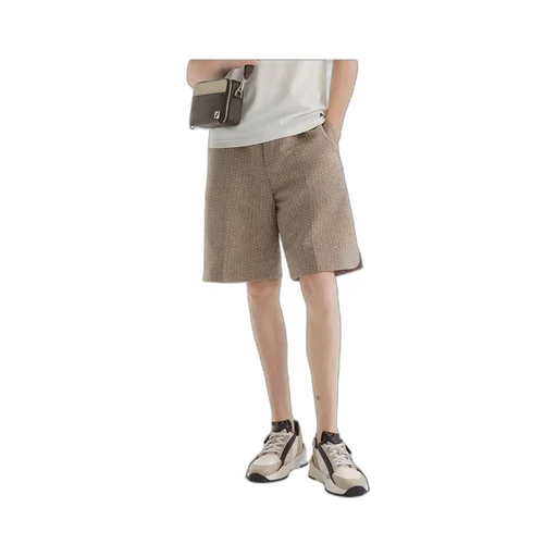 Topstitched Bermuda Shorts