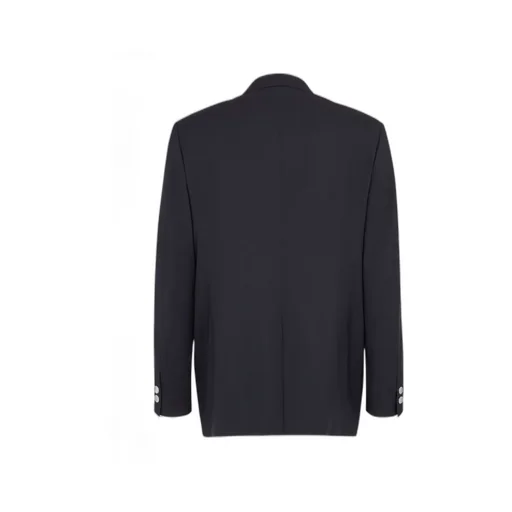 Double Breasted Crest Embroidered Jacket