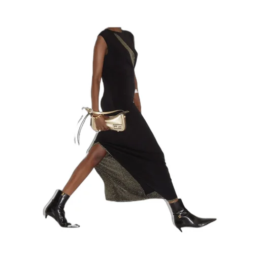 Cut-Out Detailed Sleeveless Midi Dress