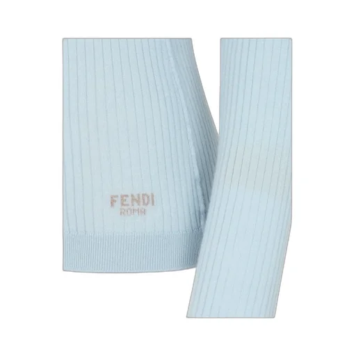 Light Blue Wool And Silk Jumper