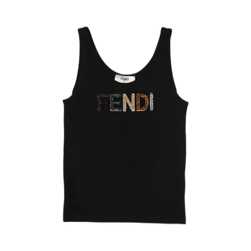 Logo Detailed Sleeveless Tank Top