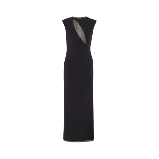 Cut-Out Detailed Sleeveless Midi Dress