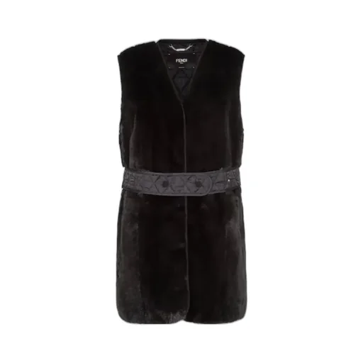 Black Mink Gilet