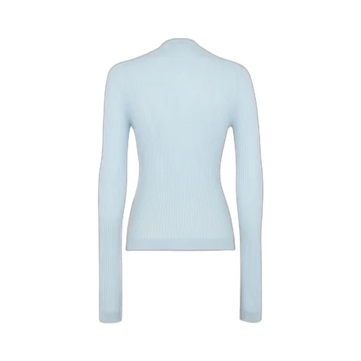 Light Blue Wool And Silk Jumper