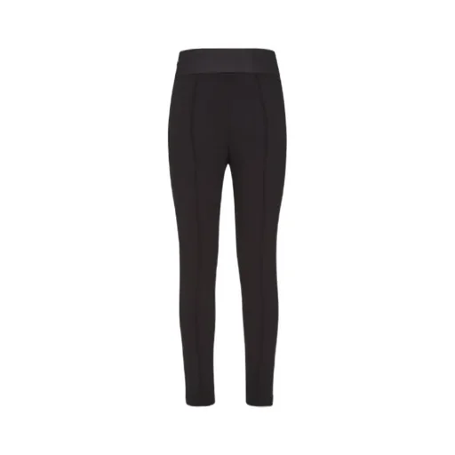 Pleated Detail Skinny-Cut Leggings
