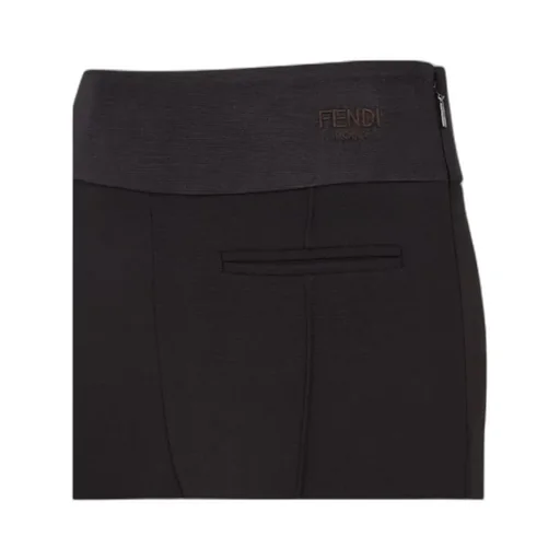 Pleated Detail Skinny-Cut Leggings