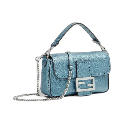 Metallic Blue Selleria Bag