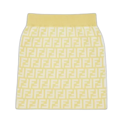 Logo Jacquard Jersey Skirt