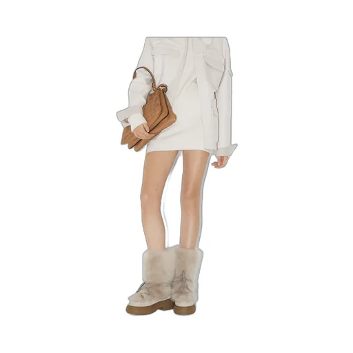 Ribbed-Knit Mini Skirt