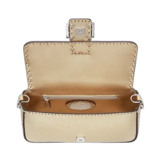 Topstitches Ff Buckled Baguette Bag