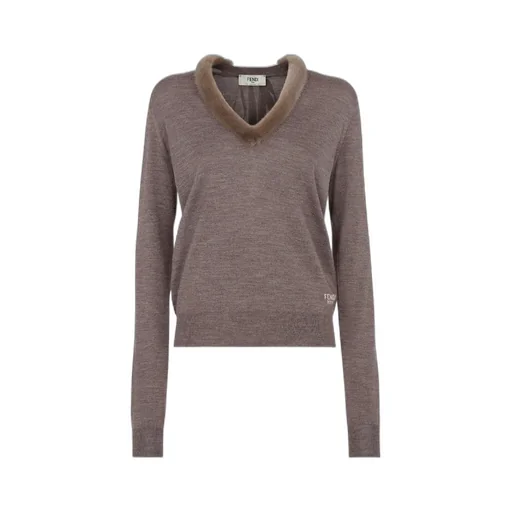 V-Neck Back Tied Jumper