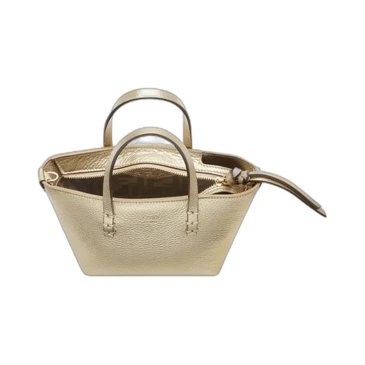 Champagne-Coloured Selleria Mini-Bag With 62 Hand-Sewn Topstitches