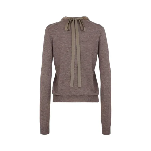 V-Neck Back Tied Jumper
