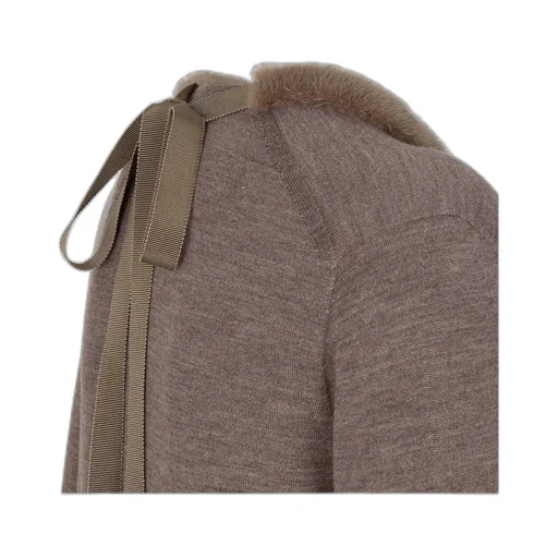 V-Neck Back Tied Jumper
